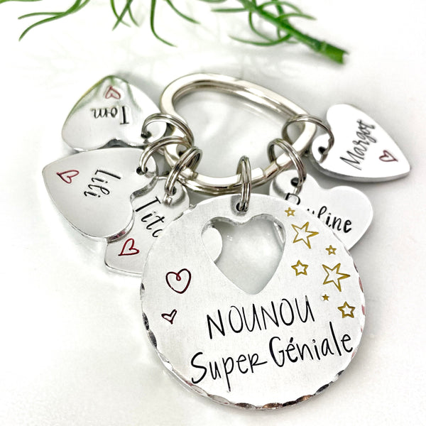 Porte Clé Nounou, Cadeau Nounou, Merci Nounou Maîtresse