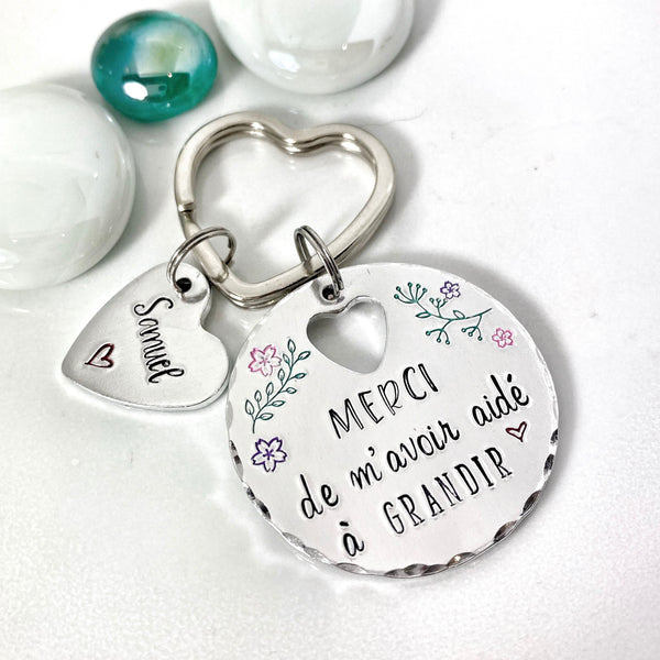 Porte Clé Maîtresse, Cadeau pour Maîtresse, Cadeau Merci Professeur