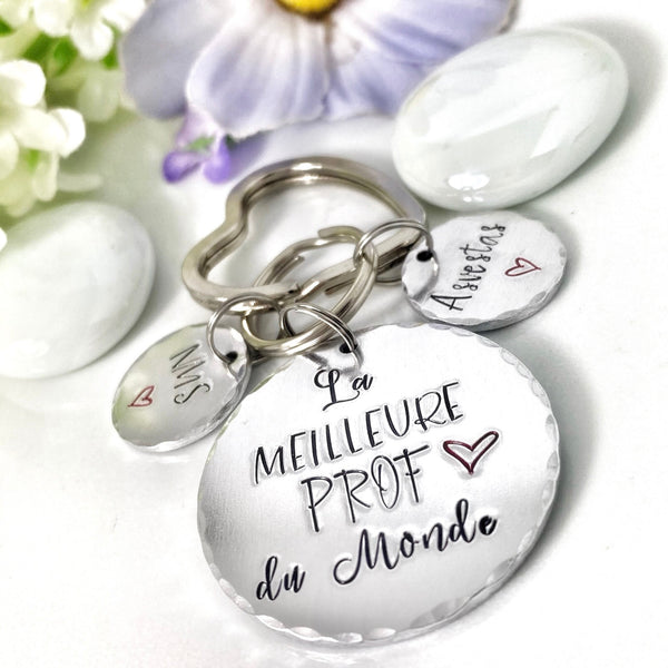 Cadeau Professeur, Porte Clé Professeur, Cadeau Maîtresse, Porte Clé Enfant Maîtresse, Merci Professeur