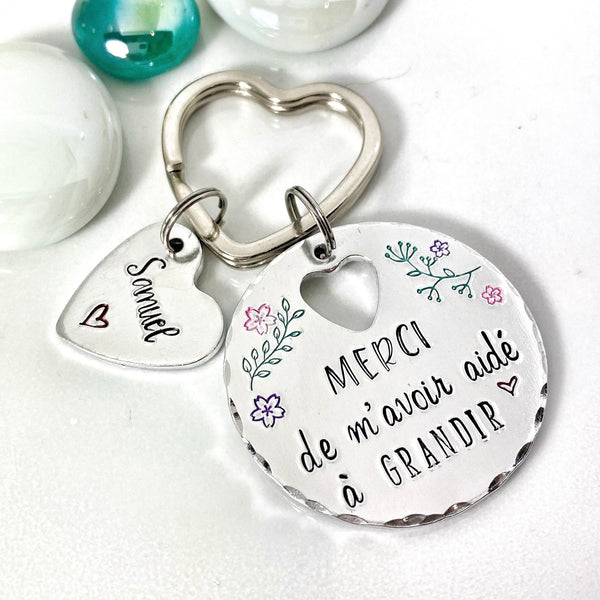Porte Clé Maîtresse, Cadeau pour Maîtresse, Cadeau Merci Professeur