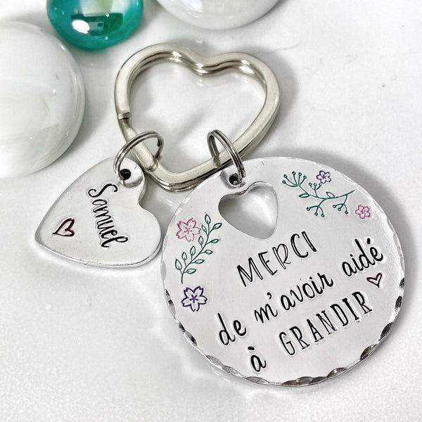 Porte Clé Maîtresse, Cadeau pour Maîtresse, Cadeau Merci Professeur