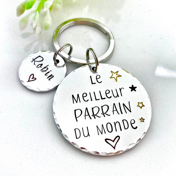 Demande Parrain - Porte Clé Parrain - Cadeau Parrain