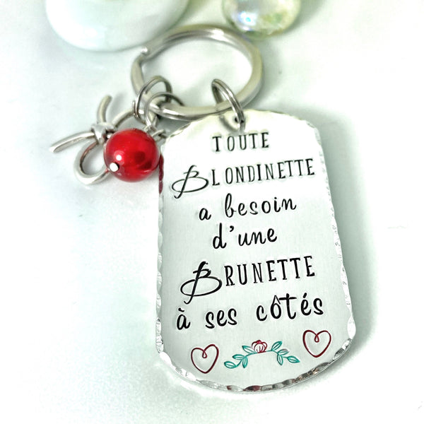 Cadeau Amie, Porte Clef Amitié, Idée Noël Amie, Cadeau Copine