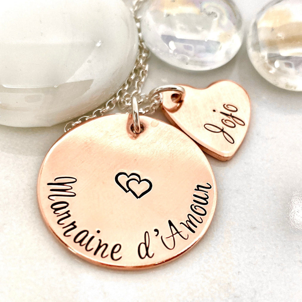 Pendentif Collier Marraine, Cadeau Baptême Marraine, Marraine Formidable, Bijoux Marraine, Demande Marraine