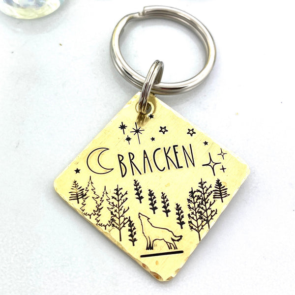 Médaillon d'Identité Chien, Médaillon Personnalisé, Médaille Chien Laiton, Médaille Or Chie