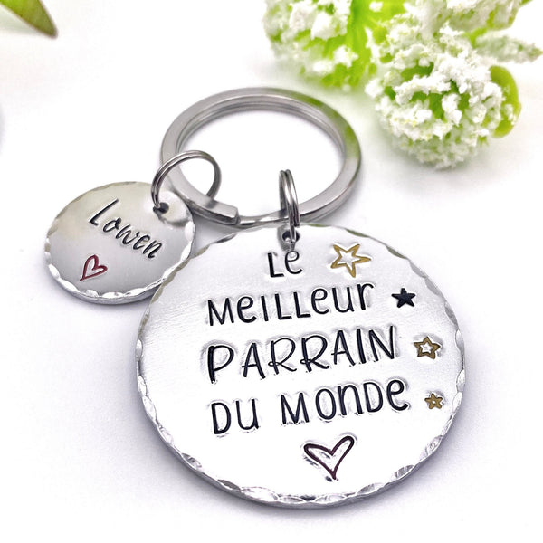 Demande Parrain - Porte Clé Parrain - Cadeau Parrain