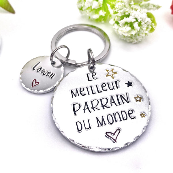 Demande Parrain - Porte Clé Parrain - Cadeau Parrain