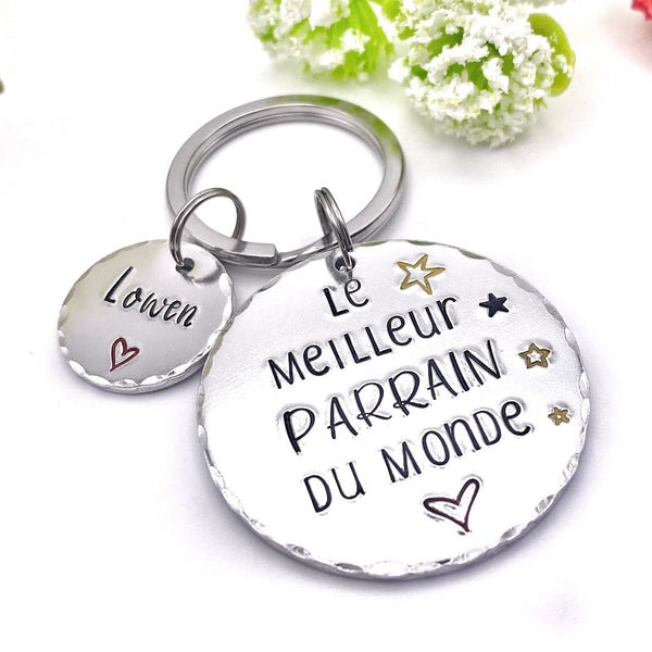 Demande Parrain - Porte Clé Parrain - Cadeau Parrain