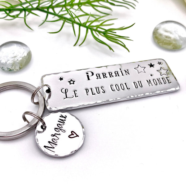 Porte Clé Parrain, Cadeau Parrain, Demande Parrain, Meilleur Parrain
