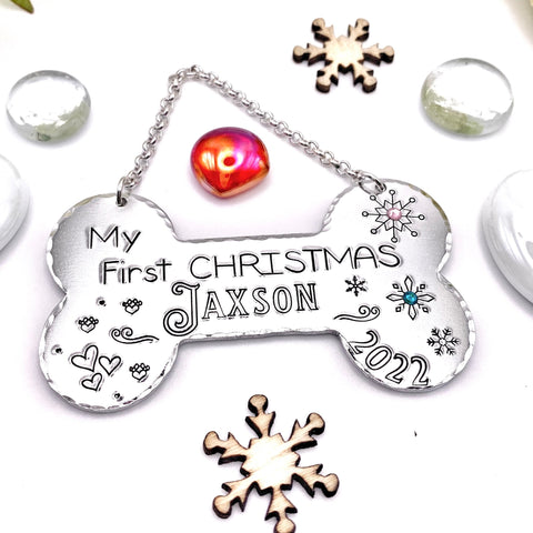 Boule de Noël Personnalisée Chien , Cadeau Chien Noël, Boule Sapin Chien