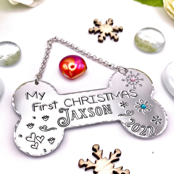 Boule de Noël Personnalisée Chien , Cadeau Chien Noël, Boule Sapin Chien