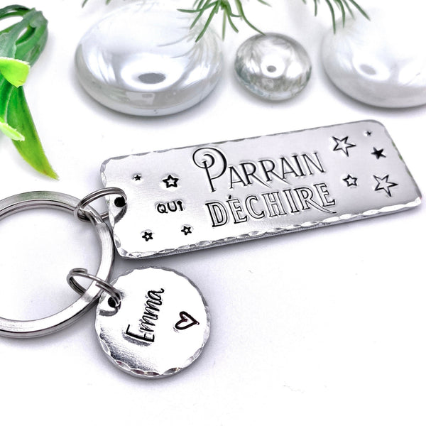 Porte Clé Parrain, Parrain qui Déchire, Cadeau Parrain, Demande Parrain, Meilleur Parrain