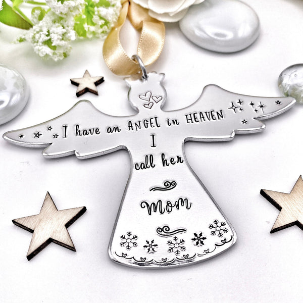 Custom Angel Ornament Christmas Tree, Memorial Christmas Decoration