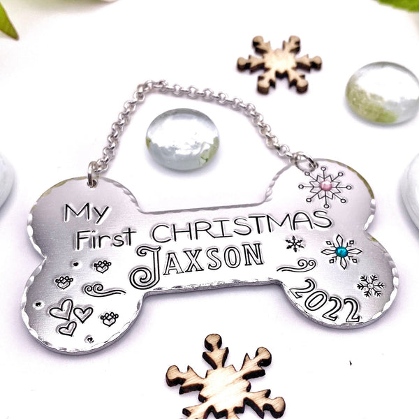 Boule de Noël Personnalisée Chien , Cadeau Chien Noël, Boule Sapin Chien