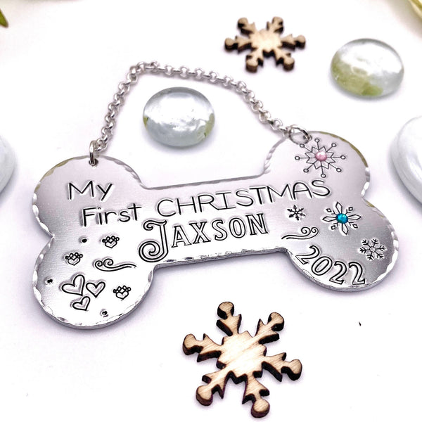 Boule de Noël Personnalisée Chien , Cadeau Chien Noël, Boule Sapin Chien