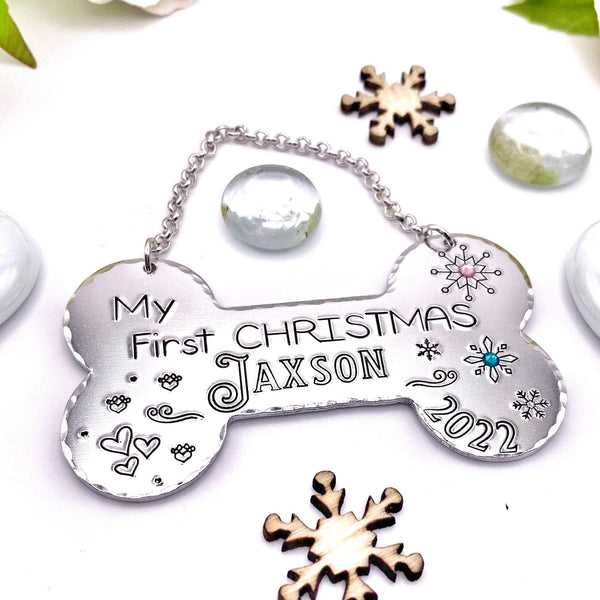 Boule de Noël Personnalisée Chien , Cadeau Chien Noël, Boule Sapin Chien