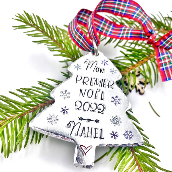 Boule de Noël Personnalisée , Premier Souvenir Noël, Mon Premier Noël, Décoration Sapin
