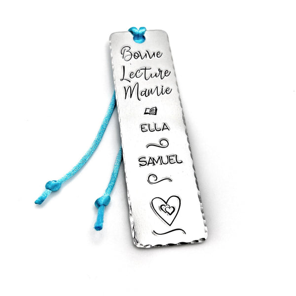Idée Fête des Grand-Mères, Marque Page Personnalisé, Cadeau Lecture, Signet Personnalisé, Marque Page Mamie