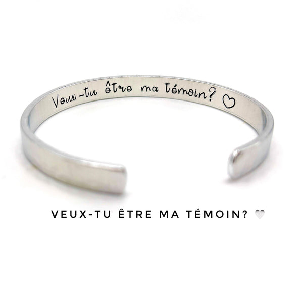 Cadeau pour Témoin - Bijoux Témoin - Bracelet Demande de Témoin