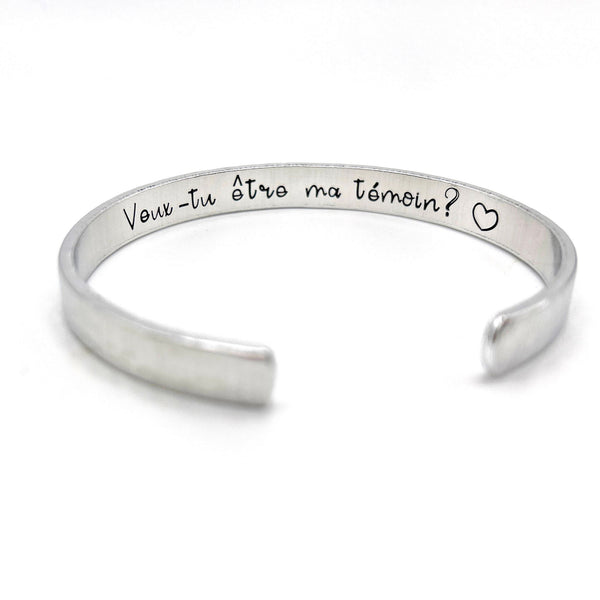 Cadeau pour Témoin - Bijoux Témoin - Bracelet Demande de Témoin