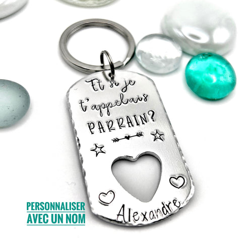 Demande Parrain, Porte Clé Parrain, Cadeau Parrain Frère