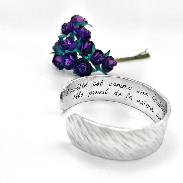 Bracelet Citation Amitié, Bijou Amie, Idée Cadeau Meilleure Amie