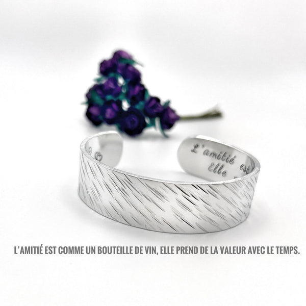 Bracelet Citation Amitié, Bijou Amie, Idée Cadeau Meilleure Amie