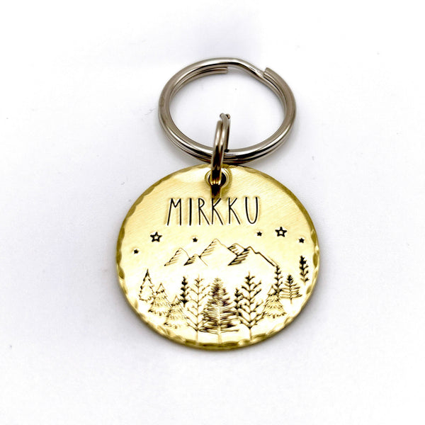 Médaillon d'identité Chien, Médaille Personnalisée, Médaille Chien Laiton, Cadeau Chien
