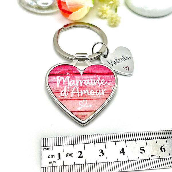 Demande Marraine, Porte-Clé Marraine, Porte Clef Marraine, Cadeau Baptême Marraine, Marraine d'Amour 