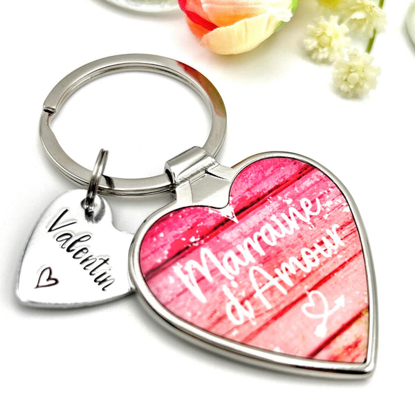 Demande Marraine, Porte-Clé Marraine, Porte Clef Marraine, Cadeau Baptême Marraine, Marraine d'Amour 
