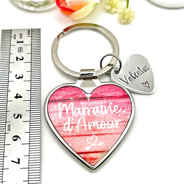 Demande Marraine, Porte-Clé Marraine, Porte Clef Marraine, Cadeau Baptême Marraine, Marraine d'Amour 
