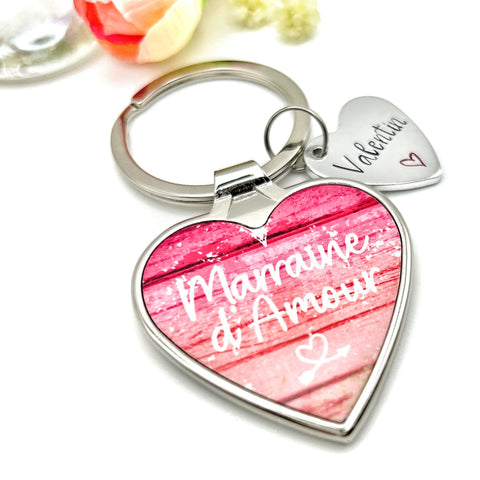 Demande Marraine, Porte-Clé Marraine, Porte Clef Marraine, Cadeau Baptême Marraine, Marraine d'Amour 