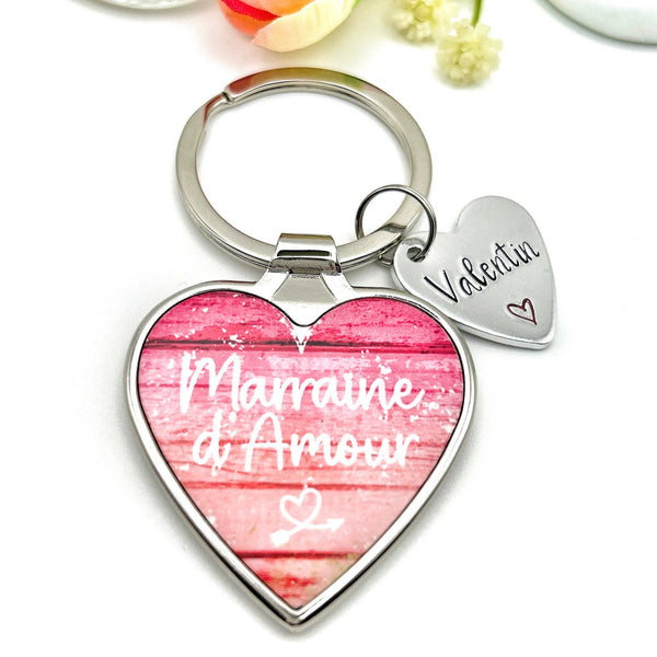 Demande Marraine, Porte-Clé Marraine, Porte Clef Marraine, Cadeau Baptême Marraine, Marraine d'Amour 