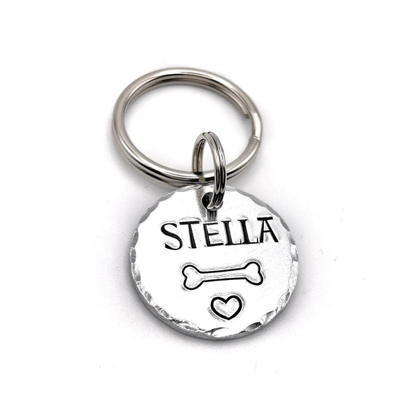 Médaille de Chien Simple, Médaille Personnalisée pour Chiot, Patte de Chien, Pissenlit
