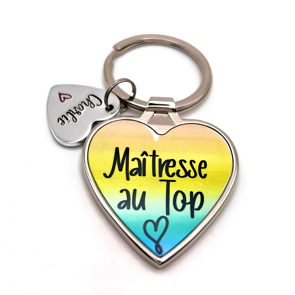 Cadeau Maîtresse, Porte Clé Enseignant, Merci Maîtresse