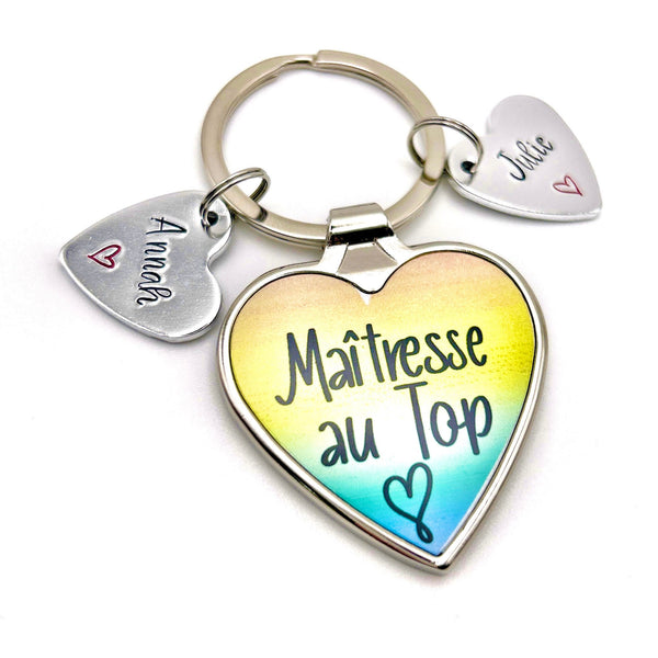 Cadeau Maîtresse, Porte Clé Enseignant, Merci Maîtresse