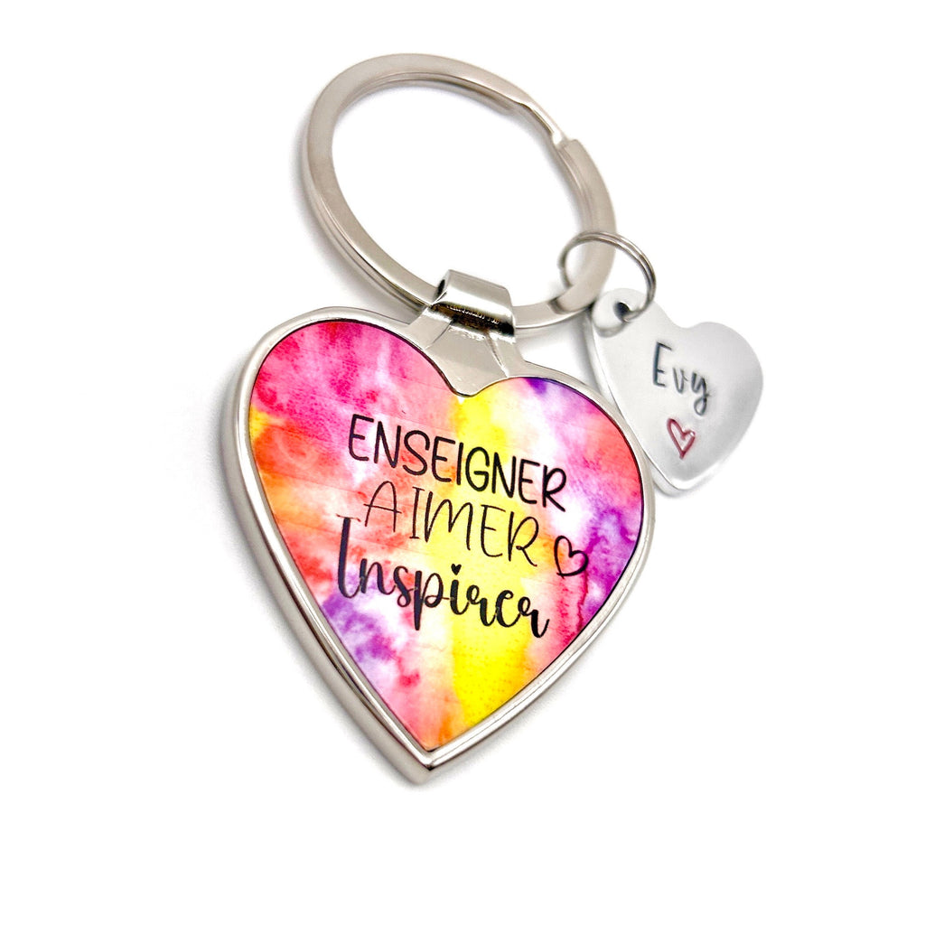 Porte Clé Enseigner Aider Inspirer, Cadeau Merci Maitresse, Cadeau Enseignant
