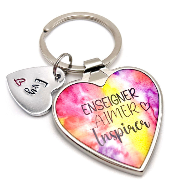 Porte Clé Enseigner Aider Inspirer, Cadeau Merci Maitresse, Cadeau Enseignant