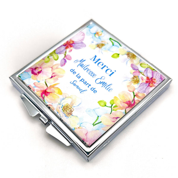 Miroir de Poche Maîtresse, Cadeau Maîtresse, Idée Maîtresse, Merci Maîtresse