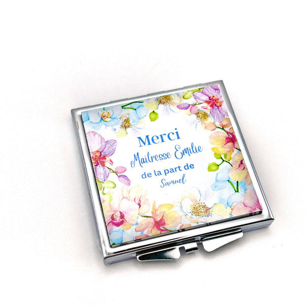 Miroir de Poche Maîtresse, Cadeau Maîtresse, Idée Maîtresse, Merci Maîtresse