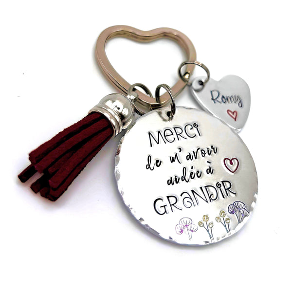 Merci Enseignant, Cadeau Fin de l'École, Porte Clé Maîtresse