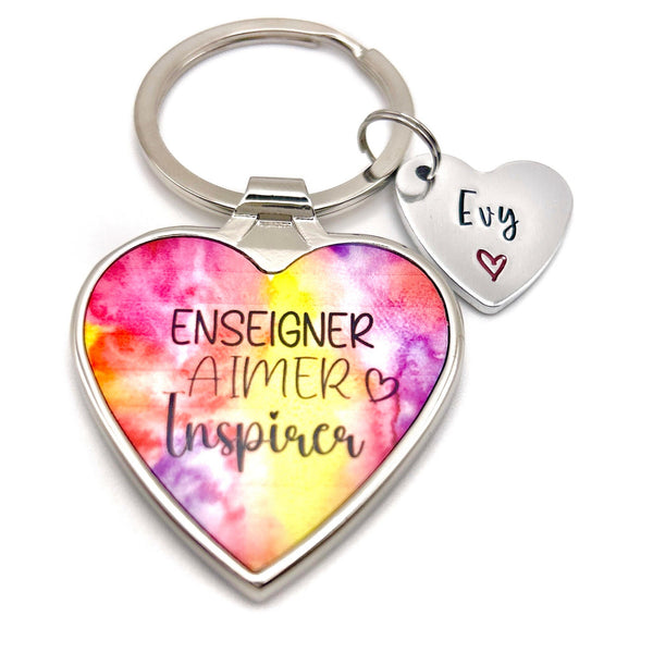 Porte Clé Enseigner Aider Inspirer, Cadeau Merci Maitresse, Cadeau Enseignant