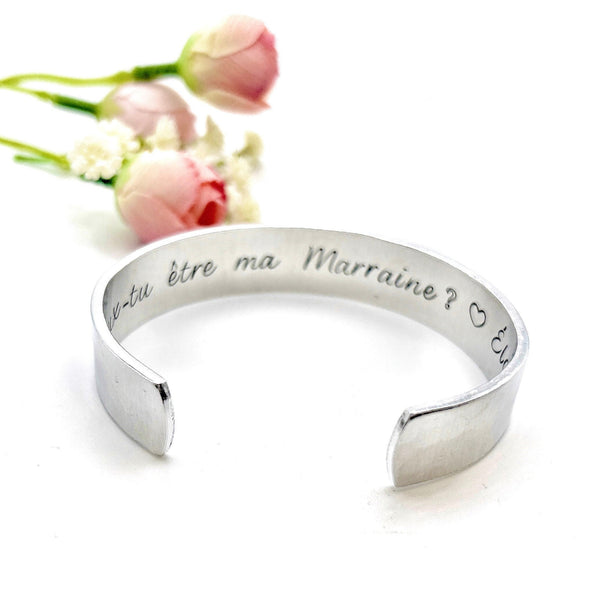 Bijoux Marraine, Jonc Marraine Amie, Demande Marraine, Veux-tu être ma Marraine?, Baptême Marraine