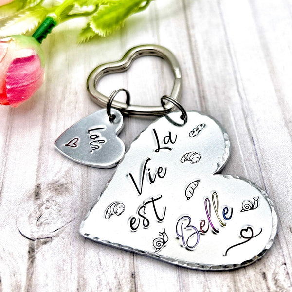 La Vie est Belle, Porte Clé Meilleure Amie, Porte Clef Amie, Cadeau Meilleure Amie, Cadeau de Noël Amie