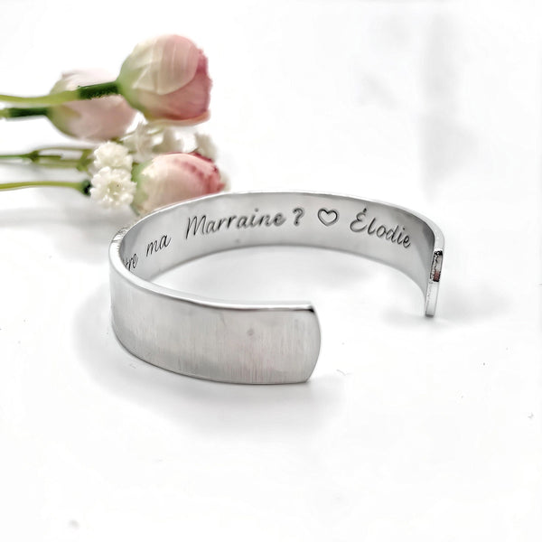 Bijoux Marraine, Jonc Marraine Amie, Demande Marraine, Veux-tu être ma Marraine?, Baptême Marraine