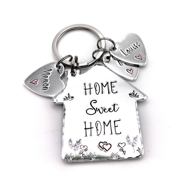 Home Sweet Home, First New Home House Keychain, Home is Where the Heart Is, Gift New Home Owner, New House Gift