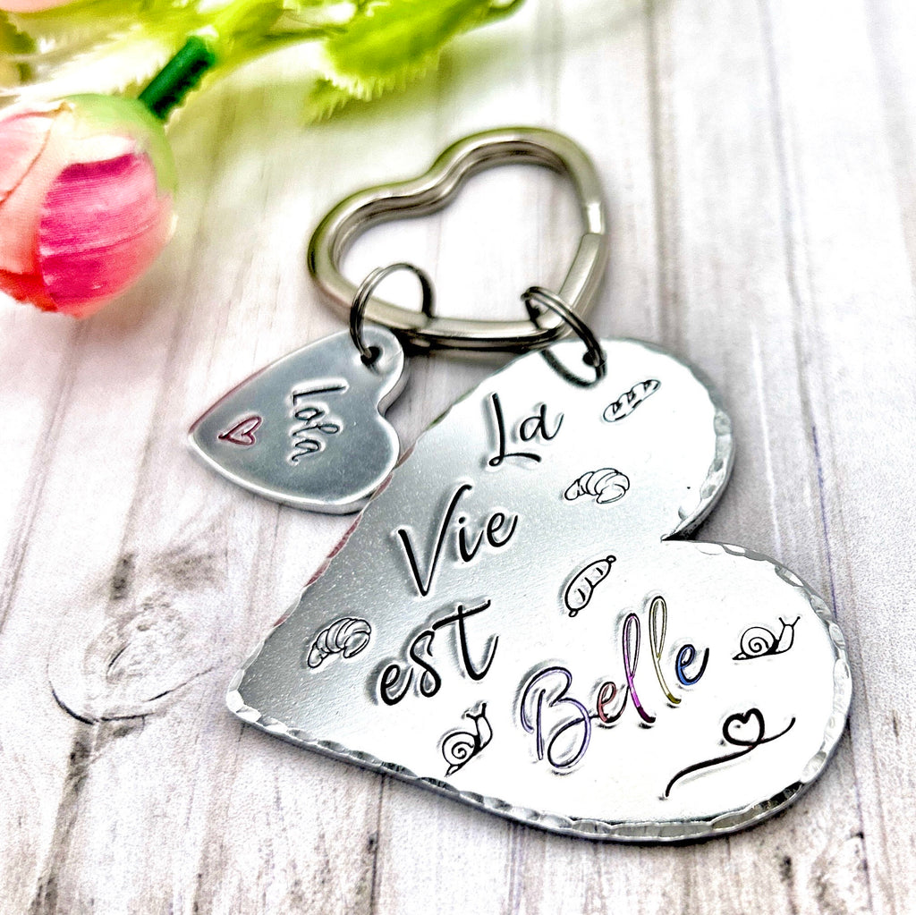 La Vie est Belle, Porte Clé Meilleure Amie, Porte Clef Amie, Cadeau Meilleure Amie, Cadeau de Noël Amie