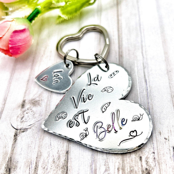 La Vie est Belle, Porte Clé Meilleure Amie, Porte Clef Amie, Cadeau Meilleure Amie, Cadeau de Noël Amie