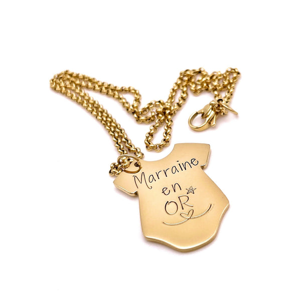 Pendentif Collier Marraine, Cadeau Baptême Marraine, Bijou Marraine, Demande Marraine