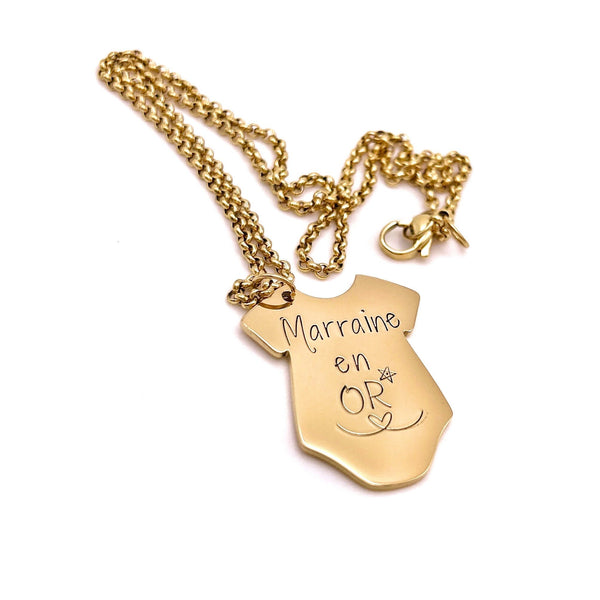 Pendentif Collier Marraine, Cadeau Baptême Marraine, Bijou Marraine, Demande Marraine